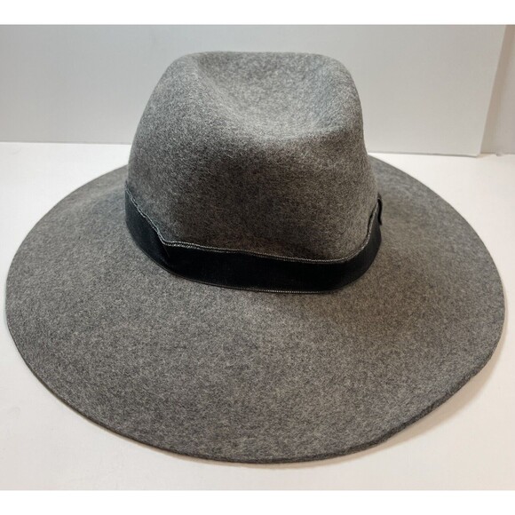Rag & Bone Zoe Wool Fedora In Gray Sz S New main image 10